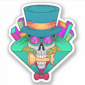 Schaap met schaafkop Rook Sticker (Voorkant)