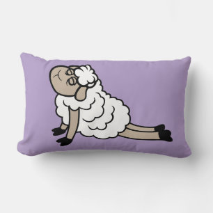 Schaap Moe Uitgeput Yoga Cobra Houding Bhujangasan Kussen