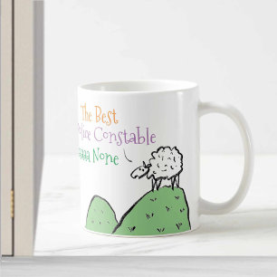 Schaap ontwerp voor een politieagent koffiemok