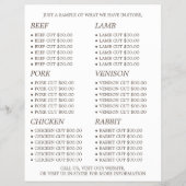 Schaap op Gras, Boer & Slager Reclame Flyer (Achterkant)