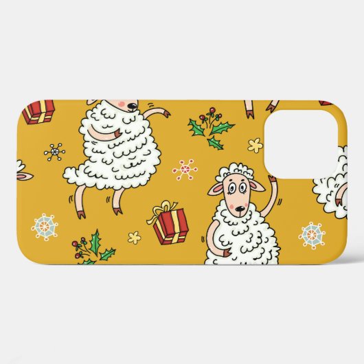  schaap: pastorale achtergrond. Case-Mate iPhone case (Achterkant (horizontaal))