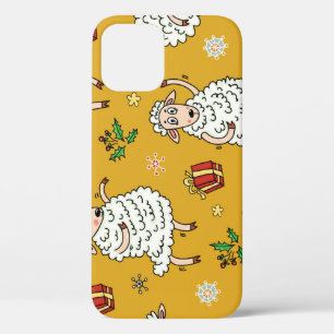 schaap: pastorale achtergrond. iPhone 12 hoesje
