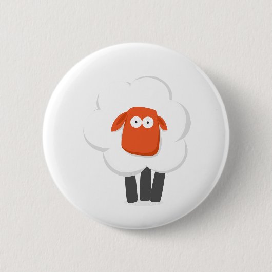 Schaap Ronde Button 5,7 Cm (Voorkant)