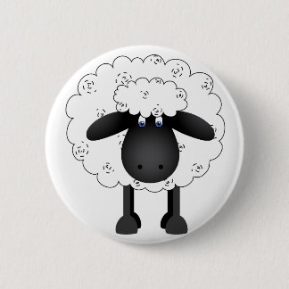 Schaap Ronde Button 5,7 Cm