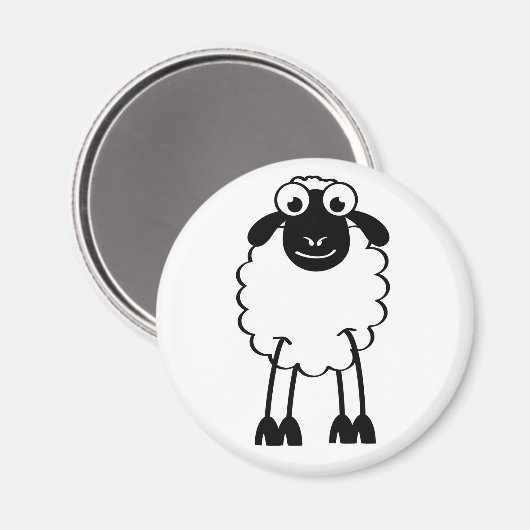 Schaap, schapen. slapen magneet (Voorkant / Achterkant)