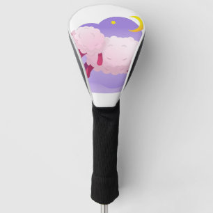 Schaap Slapende Fantasie Dier Nacht Maan Clip Art Golfheadcover