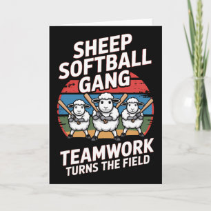 Schaap Softll Gang Teamwerk Maakt Het Veld Leuk Kaart