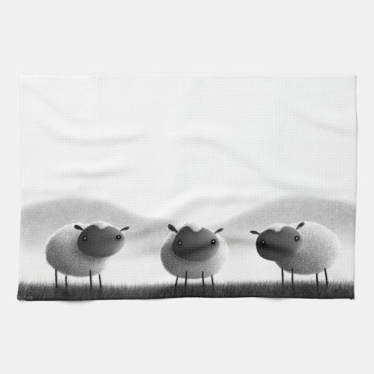 Schaap Theedoek (Horizontaal)