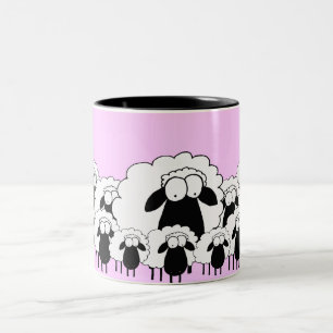 Schaap Tweekleurige Koffiemok