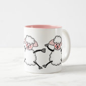 schaap tweekleurige koffiemok (Voorkant rechts)