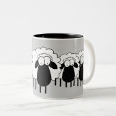 Schaap Tweekleurige Koffiemok (Voorkant rechts)