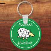 Schaap zegt Baaaa Humbug - Kerstmis Sleutelhanger (Voorkant)