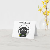 Schaapachtig Schattigee Schaap Cartoon met Grappig Kaart (Gele Bloem)