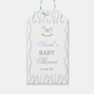 Schaapje Baby Shower Jongen Cadeaulabel