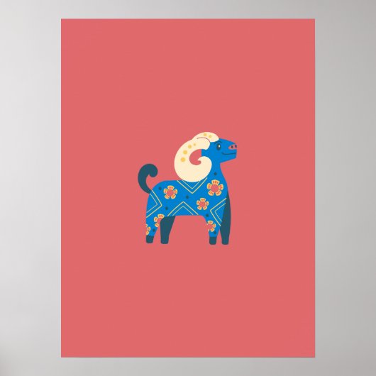 Schaapjes nursery poster (Voorkant)
