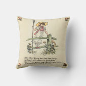 Schaapjes vergeten nooit: Klassieke Kate Greenaway Kussen (Achterkant)