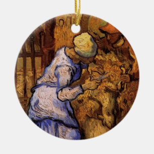 Schaapscheerders (naar Millet) door Vincent van Go Keramisch Ornament