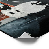 Schaapstad schilderij van Alfred Fox Poster (Hoek)