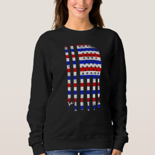 Schaar Amerikaanse vlag kapper Kapperszaak Knip Tr Trui