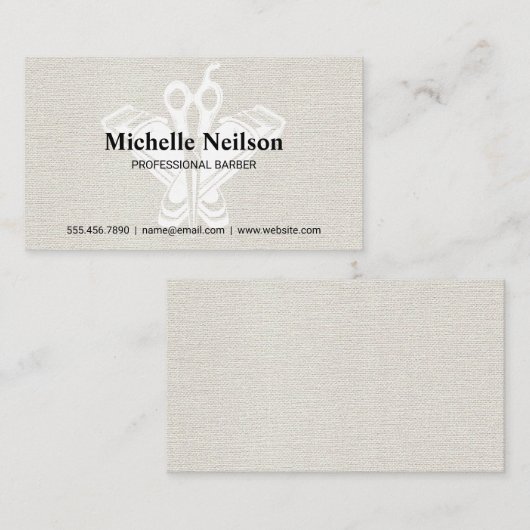 schaar | Barber Clippers Visitekaartje (Voorkant / Achterkant)