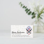 schaar | Barber Pole Visitekaartje (Staand voorkant)