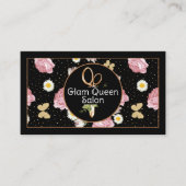 schaar | Bloemen en vlinders Visitekaartje (Voorkant)