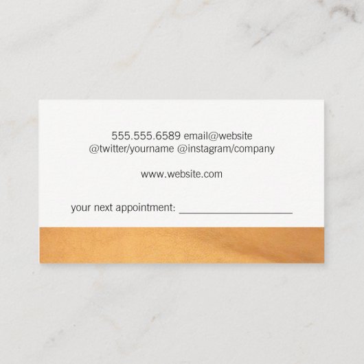 Schaar Comb Logo | Punch Kaart (Achterkant)