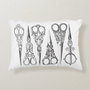  schaar Elegant Black White Decorative Decoratief Kussen