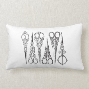  schaar Elegant Black White Decorative Kussen