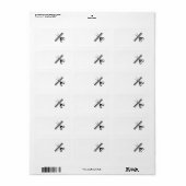 schaar en kam etiket (Full Sheet)