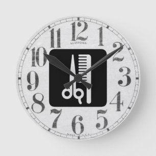 Schaar en kam ronde klok