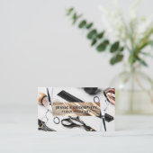 schaar | goudfolielint | Haren knipgereedschap Visitekaartje (Staand voorkant)