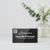 Schaar Haar Clippers | Visitekaartje QR-code (Staand voorkant)