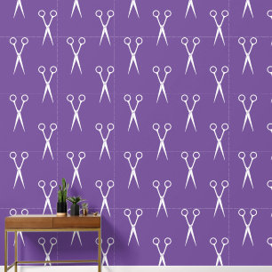 Schaar Haar Stylist Patroon Behang
