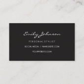 schaar | Hair Beauty Logo Pattern Visitekaartje (Achterkant)