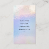 Schaar | Iridiserende glans | Kapper Visitekaartje (Achterkant)