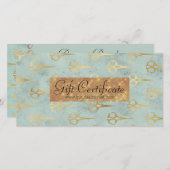 Schaar Kapsalon Vintage Cadeaubon (Voorkant / Achterkant)