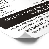 Schaar, Logo, Mannen, Adverteren Poster (Hoek)