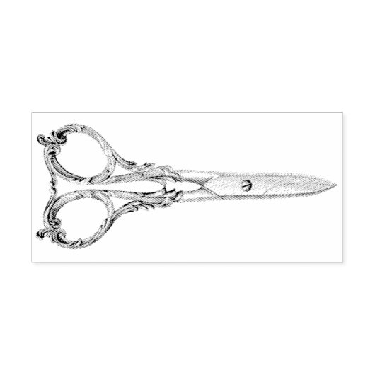  schaar met schuifwiel 	rubberstempel (Afrduk)