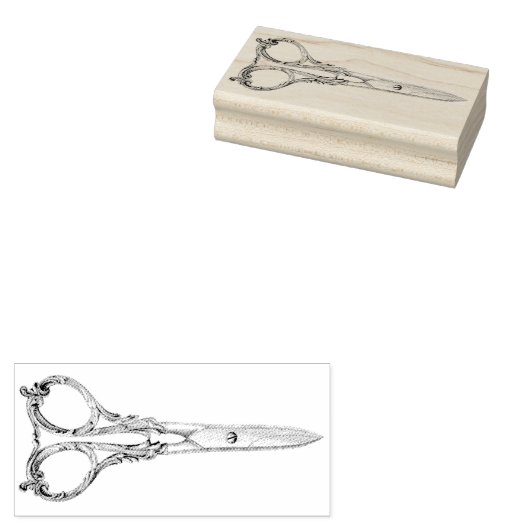  schaar met schuifwiel 	rubberstempel (Gestempeld)