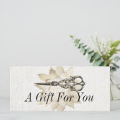 schaar- of beendergegiet certificaat (Staand voorkant)