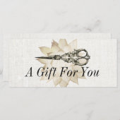 schaar- of beendergegiet certificaat (Voorkant / Achterkant)