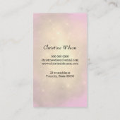 schaar roze vlinder visitekaartje (Achterkant)