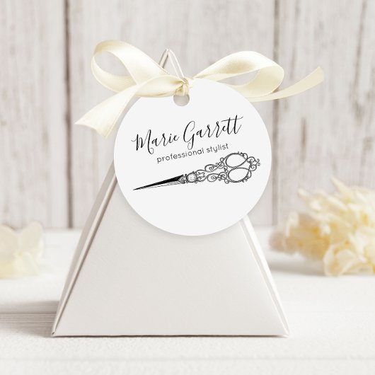  schaar Salon Bedankjes Labels