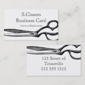  schaar-themathema visitekaartje (Voorkant / Achterkant)