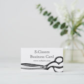  schaar-themathema visitekaartje (Staand voorkant)