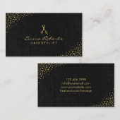 Schaar van het Linnen van de herenkapper de Visitekaartje (Voorkant / Achterkant)