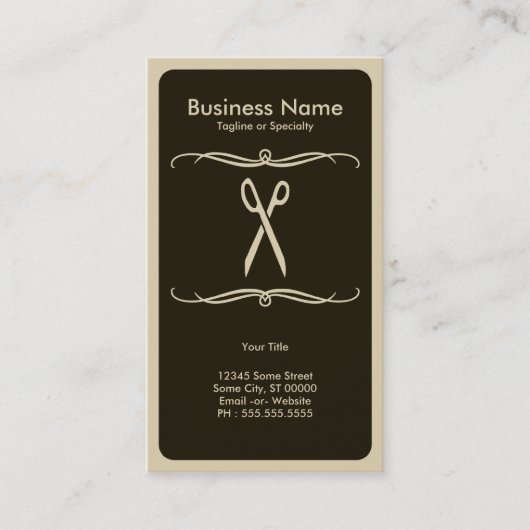 schaar visitekaartje (Voorkant)