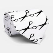 schaar voor kappersschaar zwart stropdas (Opgerold)