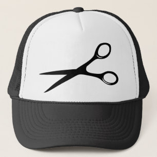 schaar voor kappersschaar zwart trucker pet